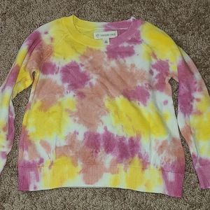 Tucker and Tate Stone wash sweater with pink, yellow and purple. NWOT